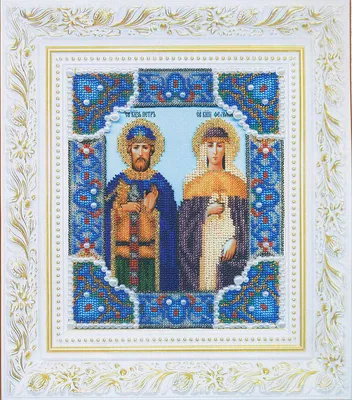 Купить икону Петра и Февронии в серебре с доставкой в Москве