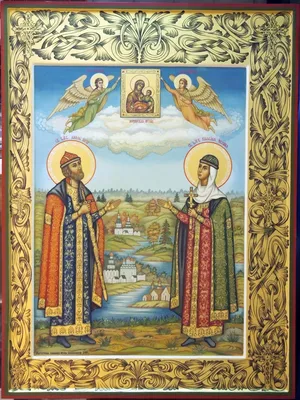 Купить икону Петра и Февронии в Киеве и с доставкой по Украине || Иконный  Двор
