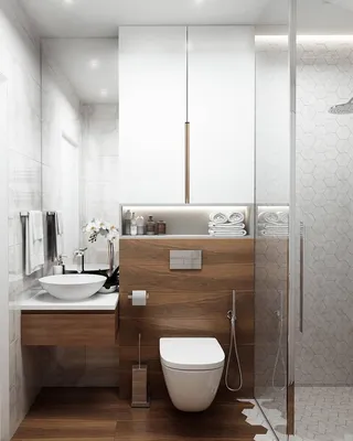 Дизайн ванной комнаты с инсталляцией унитаза - 67 фото