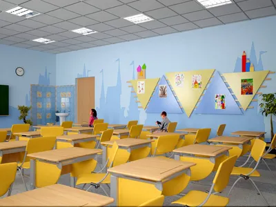 Дизайн кабинета начальных классов в школе - 63 фото