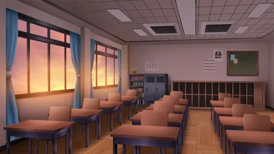 Школьный кабинет аниме фон - 64 фото
