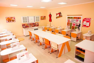 Кабинет технологии для девочек в школе №2 города Павлодара - TROYA —  качественная офисная мебель со встроенной электроникой