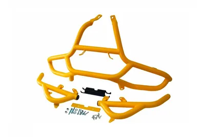 Защита передняя для квадроцикла Stels Guepard, усиленная, желтая, черная,  A800GK-8415004СБ