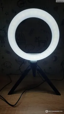 Кольцевая лампа со штативом FLARX с кабелем USB - «Лампа или светильник в  виде кольцевой лампы?» | отзывы