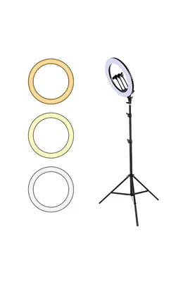 Купить Кольцевую лампу светодиодную Ring Light HQ-18N (55W) с пультом