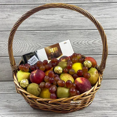Подарочная корзина с фруктами «Осенняя пора» — магазин подарков Макс-ГИФТ