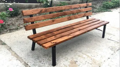 DIY garden bench - YouTube