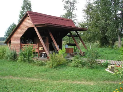 Летняя кухня на даче своими руками, с верандой, беседкой, мангалом