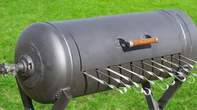 Grill from the tank 2 hours with their hands! Idea for handmade! - YouTube