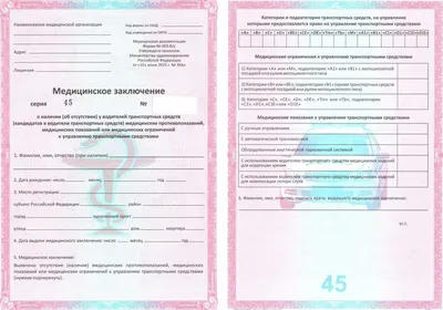 Медицинские справки 003 в/у для ГИБДД (ГАИ) – получить в СВАО