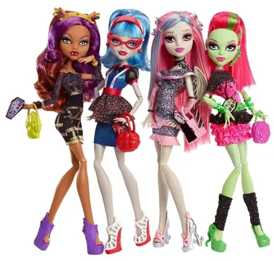 Набор из 4 кукол Монстер Хай Ночь Монстров, Mattel — купить в  интернет-магазине по низкой цене на Яндекс Маркете