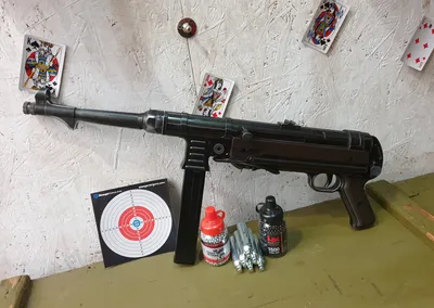 Страйкбольный пистолет-пулемет AGM MP-40 Black (MP007B) купить в Москве,  СПБ, цена в интернет-магазине «Pnevmat24»