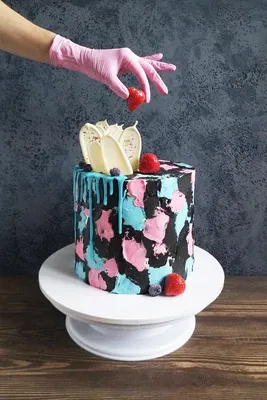 Необычное яркое украшение торта | Cake decorating, Food, Cake