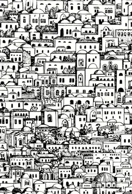 Салон БРУК – Обои Mediterranea с черно-белым рисунком для стен 114/19039 -  Cole \u0026 Son / Fornasetti Senza Tempo