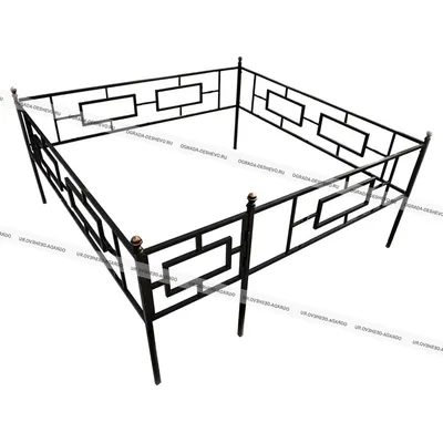 Кладбищенские ограды DOMODEDOVO : Образцы оградок :: «Ограды Дешево»