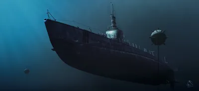 Арт мины рисунок подводных лодок | Обои для телефона