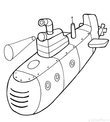 подводная лодка Раскрашивать раскраски для мальчиков