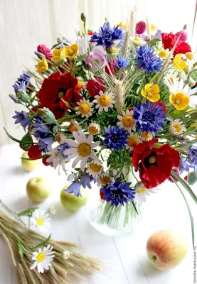 Букет из полевых ромашек - Доставка цветов Саратов. Сервис Delivery Flowers  | 8 800 444-00-29