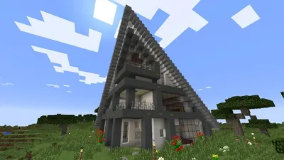Minecraft - Постройки - Современный дом - YouTube