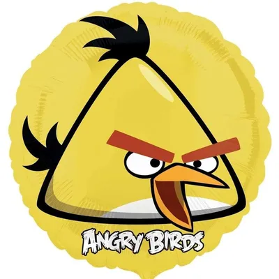 Купить фольгированный шар Жёлтая птичка Чак Angry Birds - Интернет-магазин  Sharik.Kiev.ua, Киев, Украина