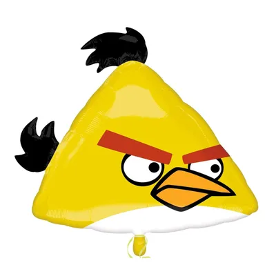 Купить большой фольгированный шар жёлтая птица Чак Angry Birds -  Интернет-магазин Sharik.Kiev.ua, Киев, Украина