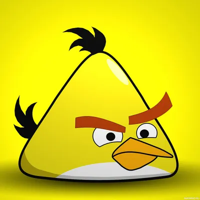 Жёлтая Angry bird способная в нужный момент ускориться — Аватары и картинки