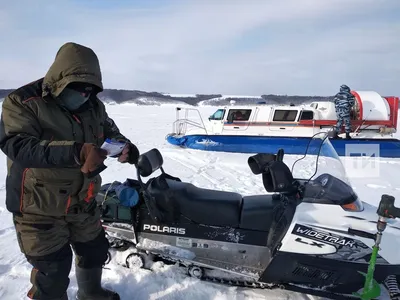 Водителям снегоходов в Казани рассказали об опасностях зимней рыбалки во  время оттепели