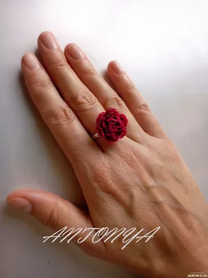 Купити Кольцо с цветами пионы, кольцо пионы бор | Skrynya.ua