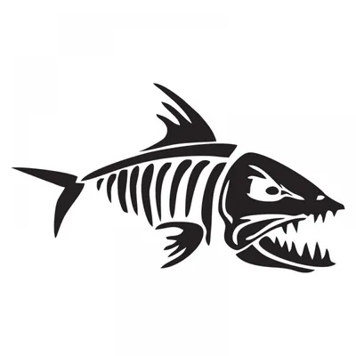 Серьги Скелет Рыбы (широкий) — Серьги — Рок-магазин атрибутики Castle Rock