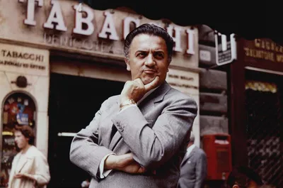 Федерико Феллини на съёмках «Сатирикона», Рим, Италия, 1969. Фотограф Мэри  Эллен Марк