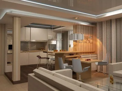 Интерьер кухни 2023 года: новые тенденции, к квартире, в частном доме, кухни-гостиной,  маленькой площади