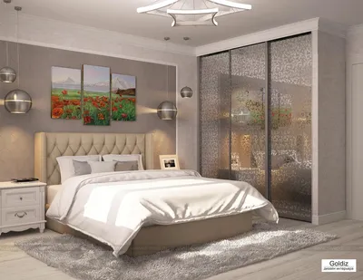 Дизайн спальни в доме (Дизайн интерьера Goldiz) — Диванди