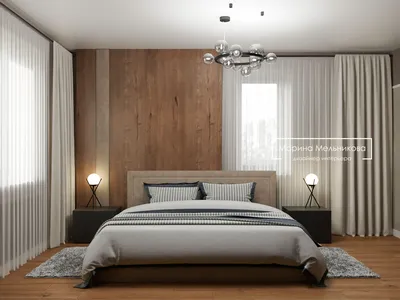 Дизайн спальни в доме - Марина Мельникова