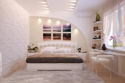 Дизайн спальни в современном стиле в частном доме по ул. Российской | homify