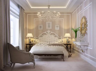 2023 СПАЛЬНИ фото дизайн гостевой спальни в классическом стиле в частном  доме, Москва, Арсений Каринский