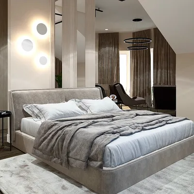 Дизайн спальни в частном доме | design.efim360.ru