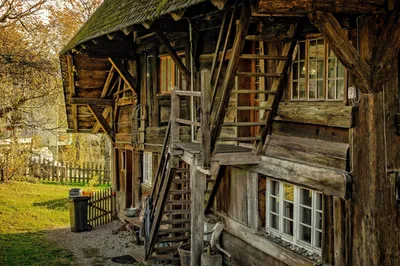 Красивые старые деревянные дома (23 фото) - красивые картинки и HD фото