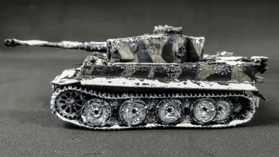 Танк Tiger I. Первый эксперимент с имитацией зимы. - Моделирование -  Официальный форум
