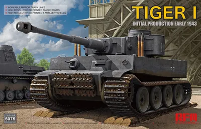 Tiger I Initial Early 1943. Сборная модель немецкого танка в масштабе 1/35.  RFM RM-5075, цена 1513 грн — Prom.ua (ID#1522292898)