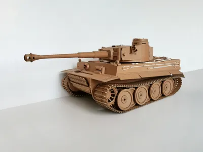 Модель танка из картона | Танк \"Тигр\"