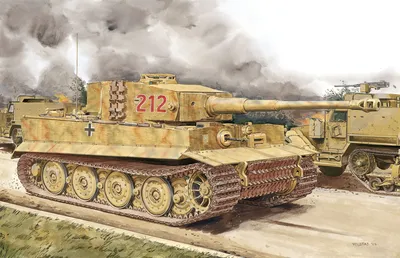 Рисунок Немецкий танк Тигр на рабочий стол | Бронетехника War Wallpapers