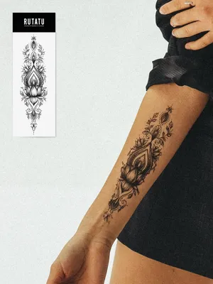 Временная переводная тату/переводные татуировки детские/ татуировки женские  мехенди мандала RUTATU 25646703 купить в интернет-магазине Wildberries