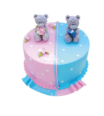 Купить торт на годовасие двойняшкам на заказ в Москве недорого