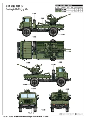 1:35 Russian GAZ-66 with ZU-23-2 - Harrastekauppa Hobbylinna