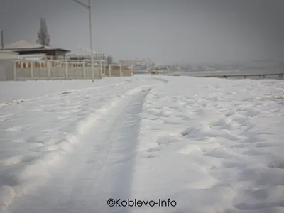 Зима в Коблево на Черном море