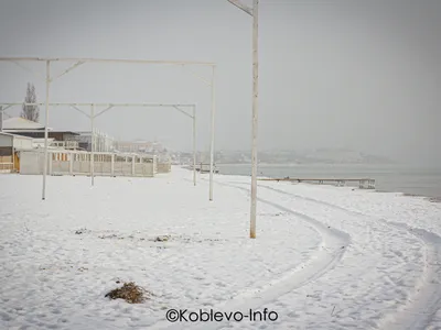 Зима в Коблево на Черном море