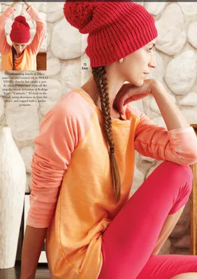 Вязание шапки 15 Slouchy, Vogue winter 2013-2014 - Вяжи.ру