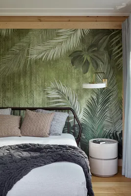 Обои в спальне: 40 примеров оформления стены у изголовья кровати | myDecor