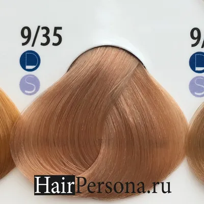 Estel De Luxe - Стойкая краска для волос 9/35 блондин золотисто-красный  60мл - купить в Москве по цене 545 ₽ с доставкой в интернет-магазине  косметики Hairpersona.ru