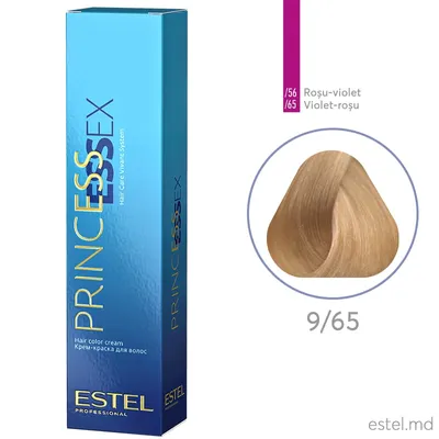 Крем-краска для волос PRINCESS ESSEX, 9/65 Блондин фиолетово-красный, 60 мл  | Estel Молдова